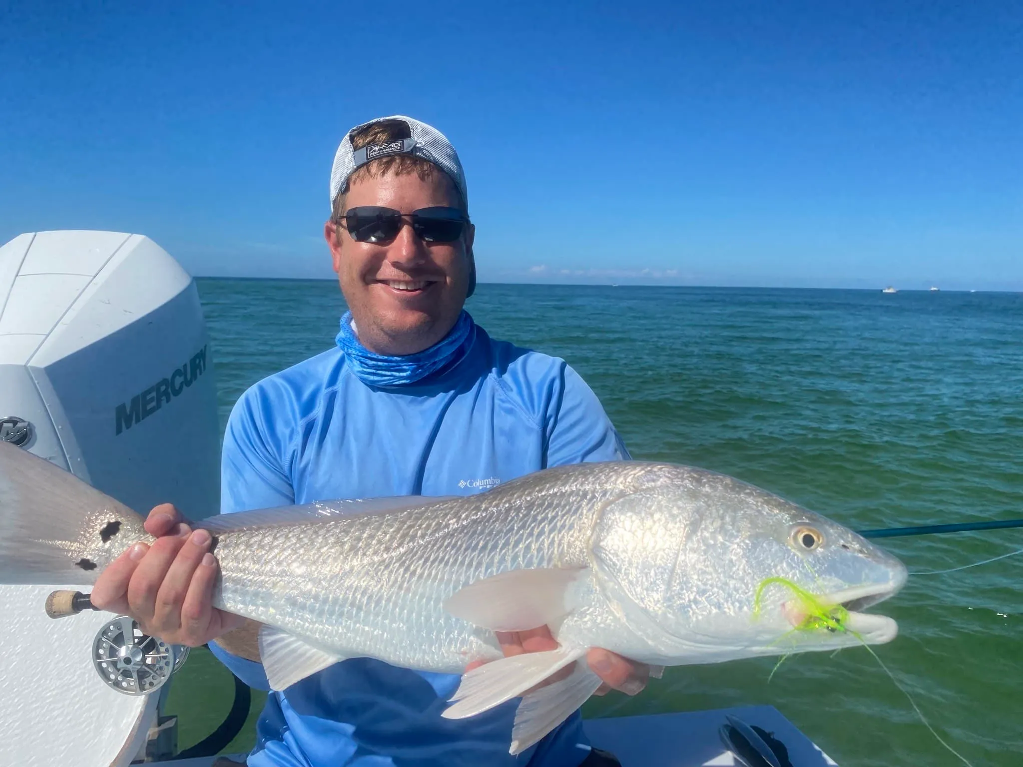 Fly fishing catch with Captain David White