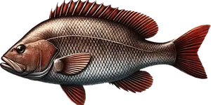 Mangrove Snapper illustration