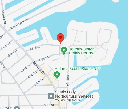 Map to 6398 Marina Way, Holmes Beach, FL