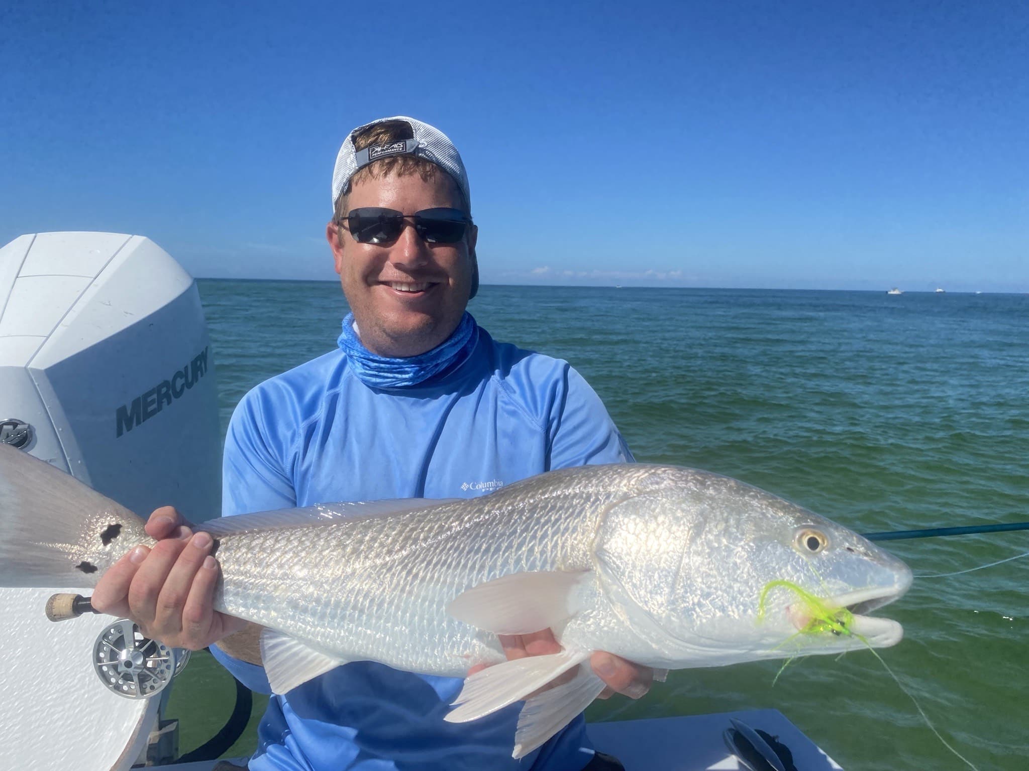 Fly fishing catch with Captain David White
